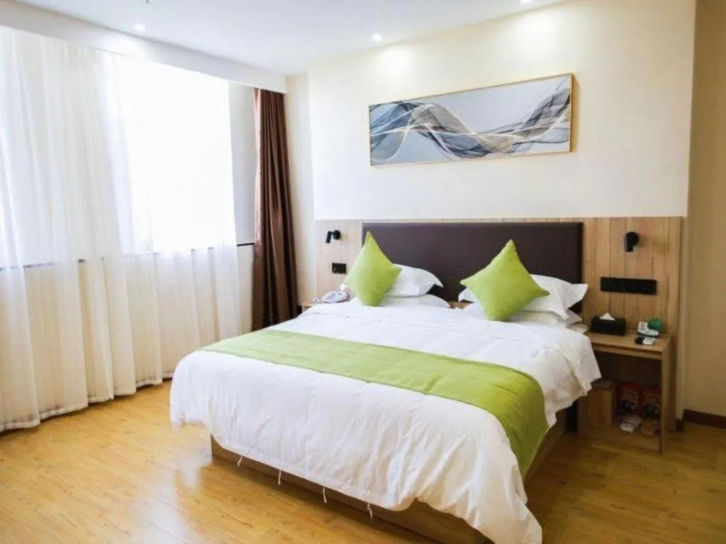 Bed in Green Tree Inn Changzhou Liyang Zhongguancun Innovation Park