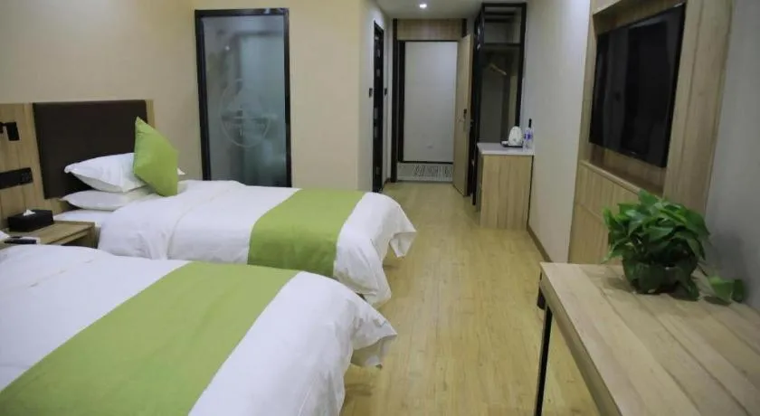 Bed in Green Tree Inn Changzhou Liyang Zhongguancun Innovation Park