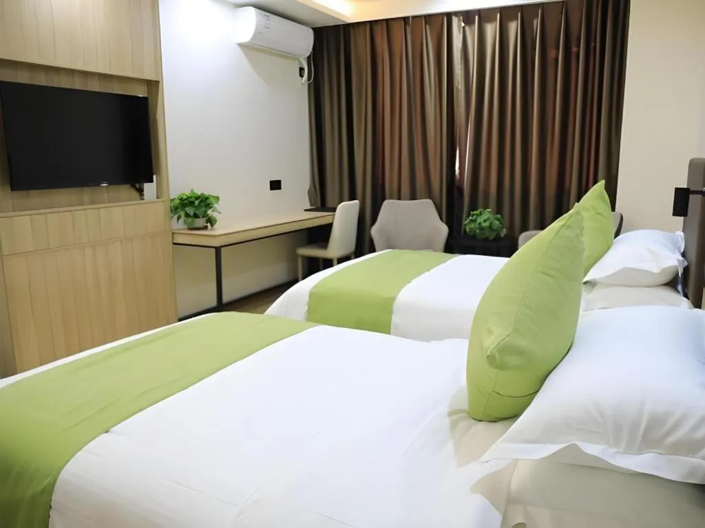 Bed in Green Tree Inn Changzhou Liyang Zhongguancun Innovation Park