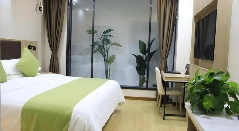 Bed in Green Tree Inn Changzhou Liyang Zhongguancun Innovation Park