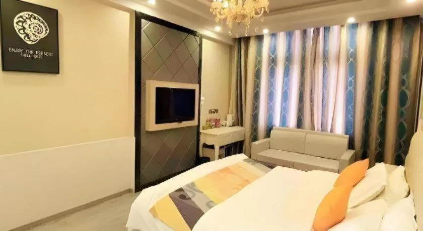 Bed in Shell Hotel Anhui Huainan Tianjia'an District Longhu Nan Road