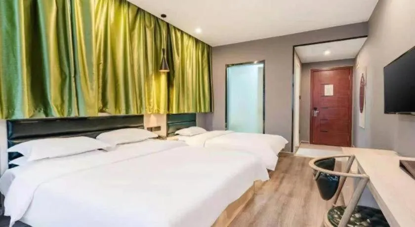 Bed in GreenTree Alliance Hotel Changzhou Tibet National Middle School Chenduqiao