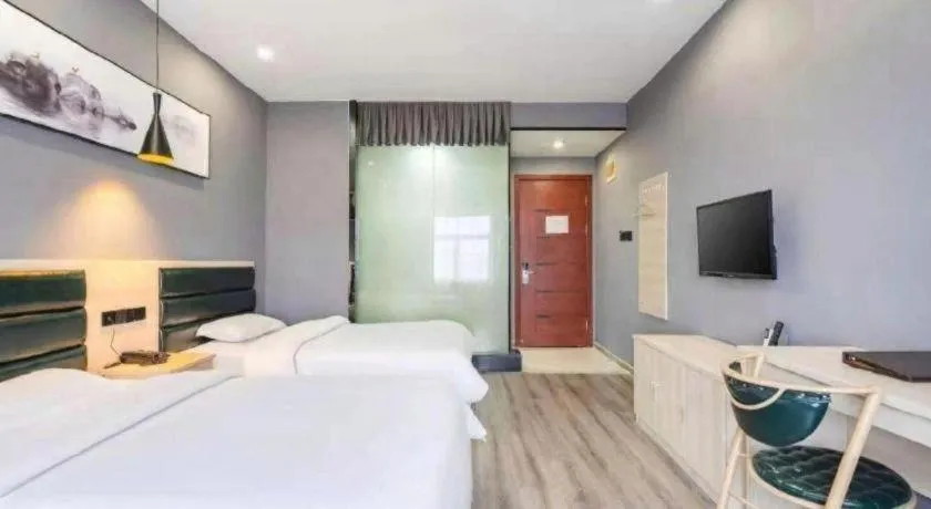 Bed in GreenTree Alliance Hotel Changzhou Tibet National Middle School Chenduqiao