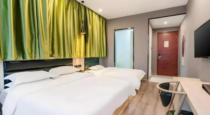 Bed in GreenTree Alliance Hotel Changzhou Tibet National Middle School Chenduqiao