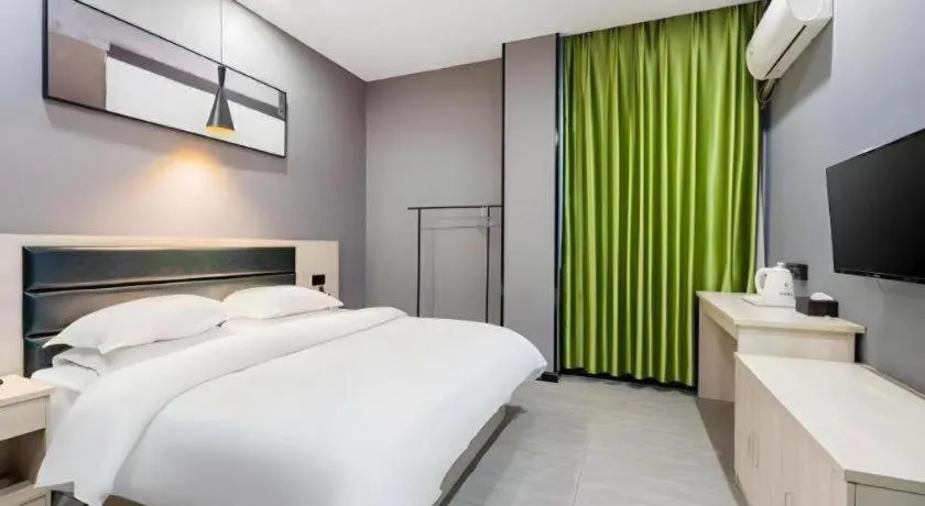 Bed in GreenTree Alliance Hotel Changzhou Tibet National Middle School Chenduqiao