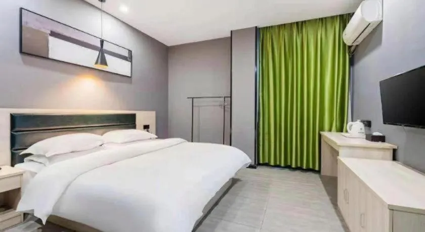 Bed in GreenTree Alliance Hotel Changzhou Tibet National Middle School Chenduqiao