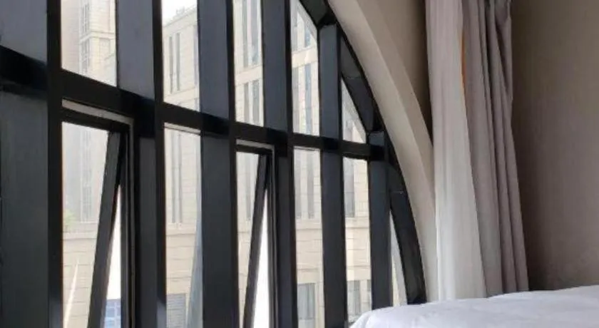 Bed in Gya Hotel Shanghai Xizang Bei Road Metro Station