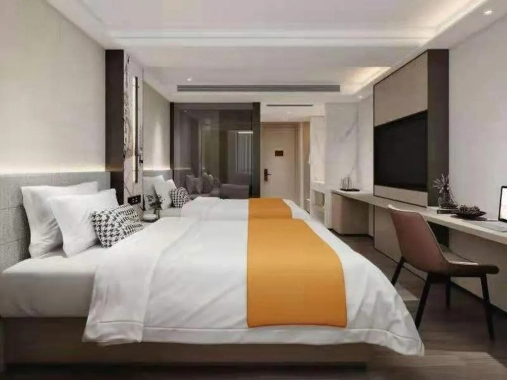 Bed in Gya Hotel Shanghai Xizang Bei Road Metro Station