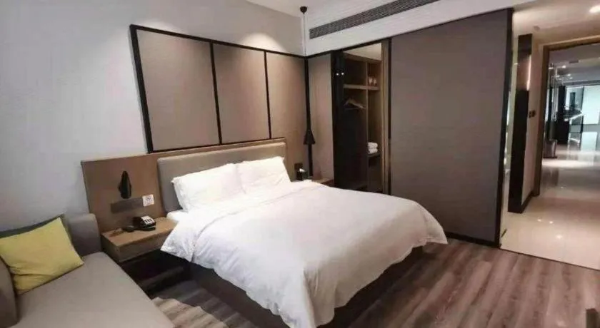 Bed in Gya Hotel Shanghai Xizang Bei Road Metro Station