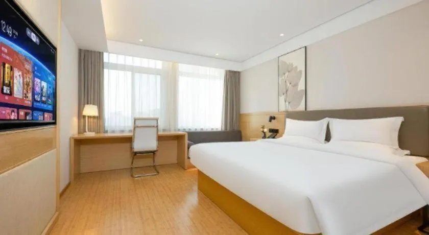 Bed in Green Tree Inn Xuzhou Tongshan Wanda Plaza Yuquanhe Metro Station