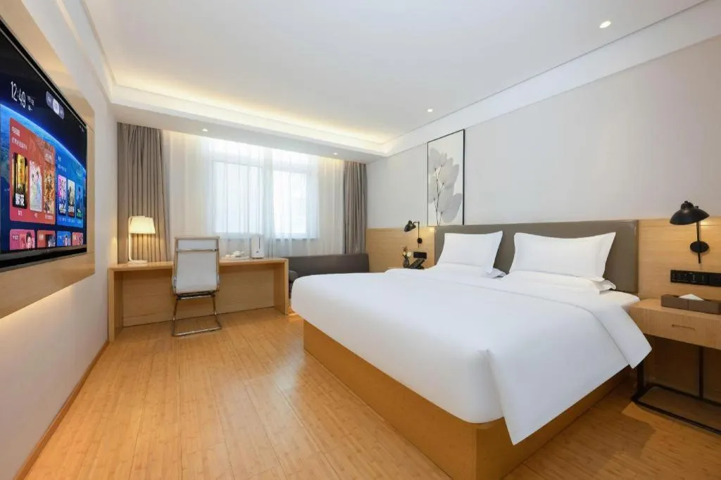 Bed in Green Tree Inn Xuzhou Tongshan Wanda Plaza Yuquanhe Metro Station