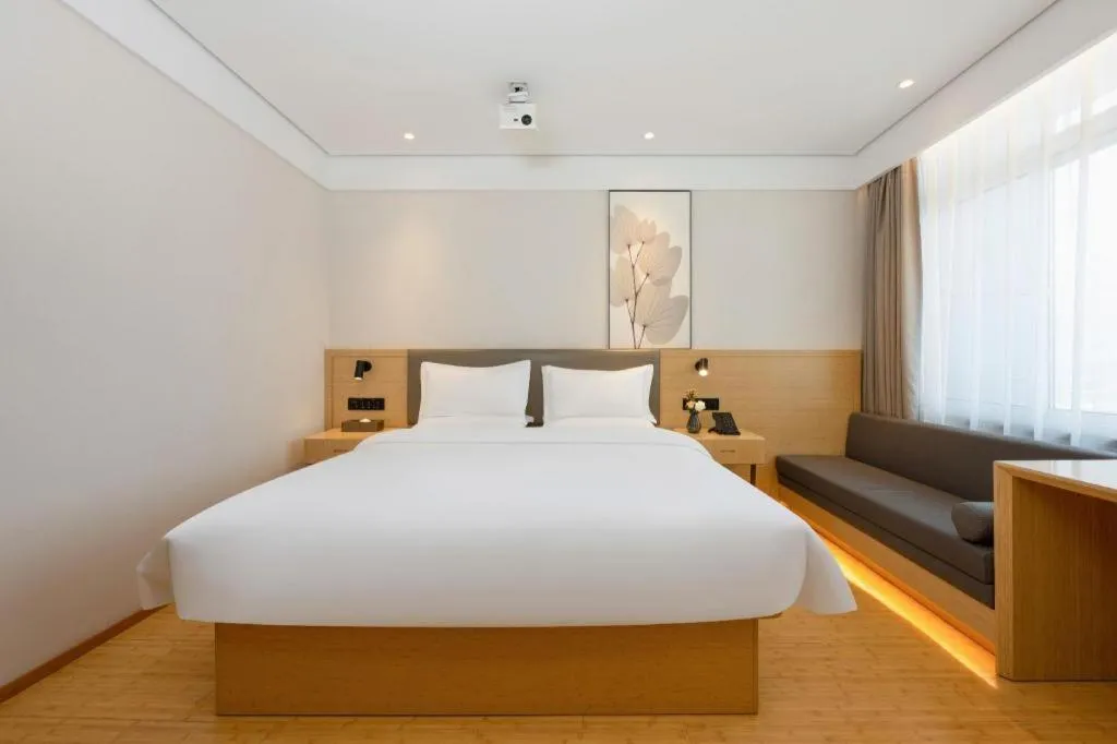 Bed in Green Tree Inn Xuzhou Tongshan Wanda Plaza Yuquanhe Metro Station