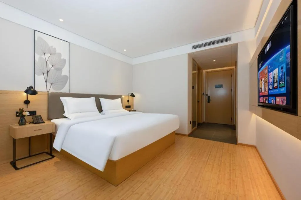 Bed in Green Tree Inn Xuzhou Tongshan Wanda Plaza Yuquanhe Metro Station