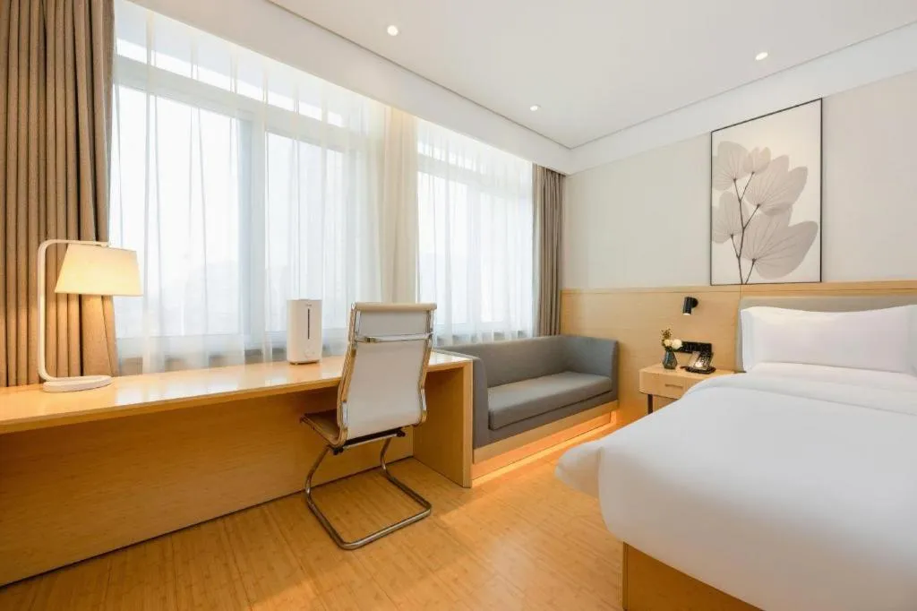 Bed in Green Tree Inn Xuzhou Tongshan Wanda Plaza Yuquanhe Metro Station