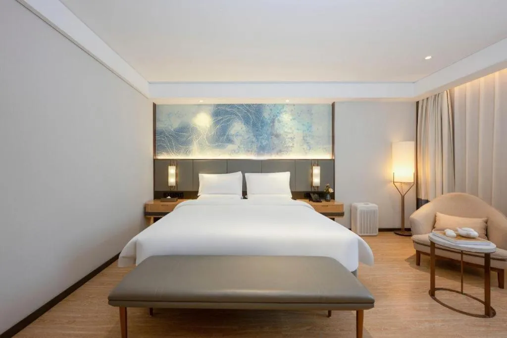 Bed in Green Tree Inn Xuzhou Tongshan Wanda Plaza Yuquanhe Metro Station
