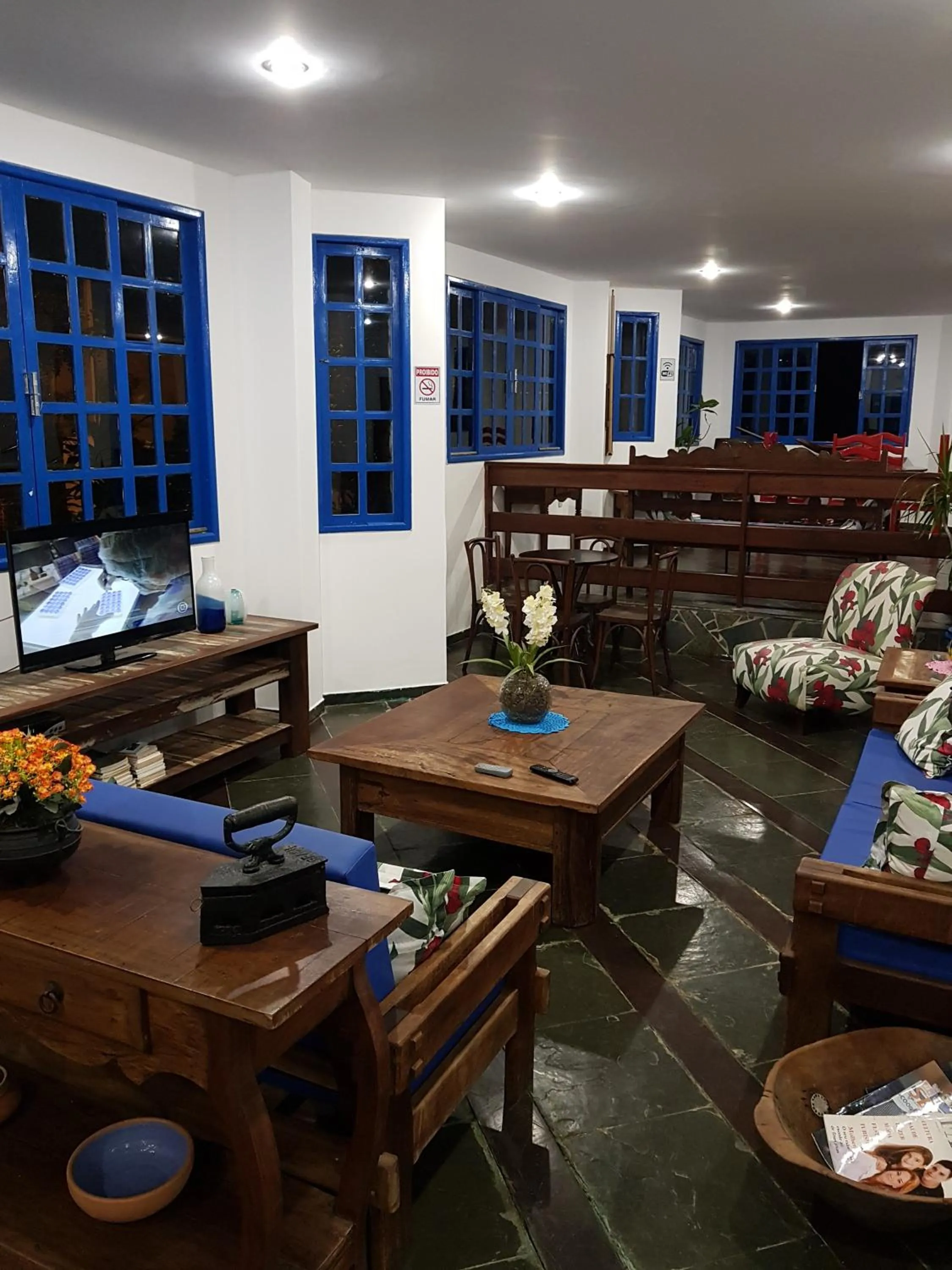 Lobby or reception in Pousada das Flores