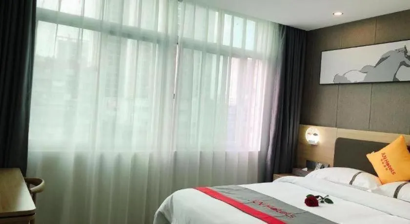 Bed in Jun Hotel Guangdong Zhanjiang Xiashan South Railway Station