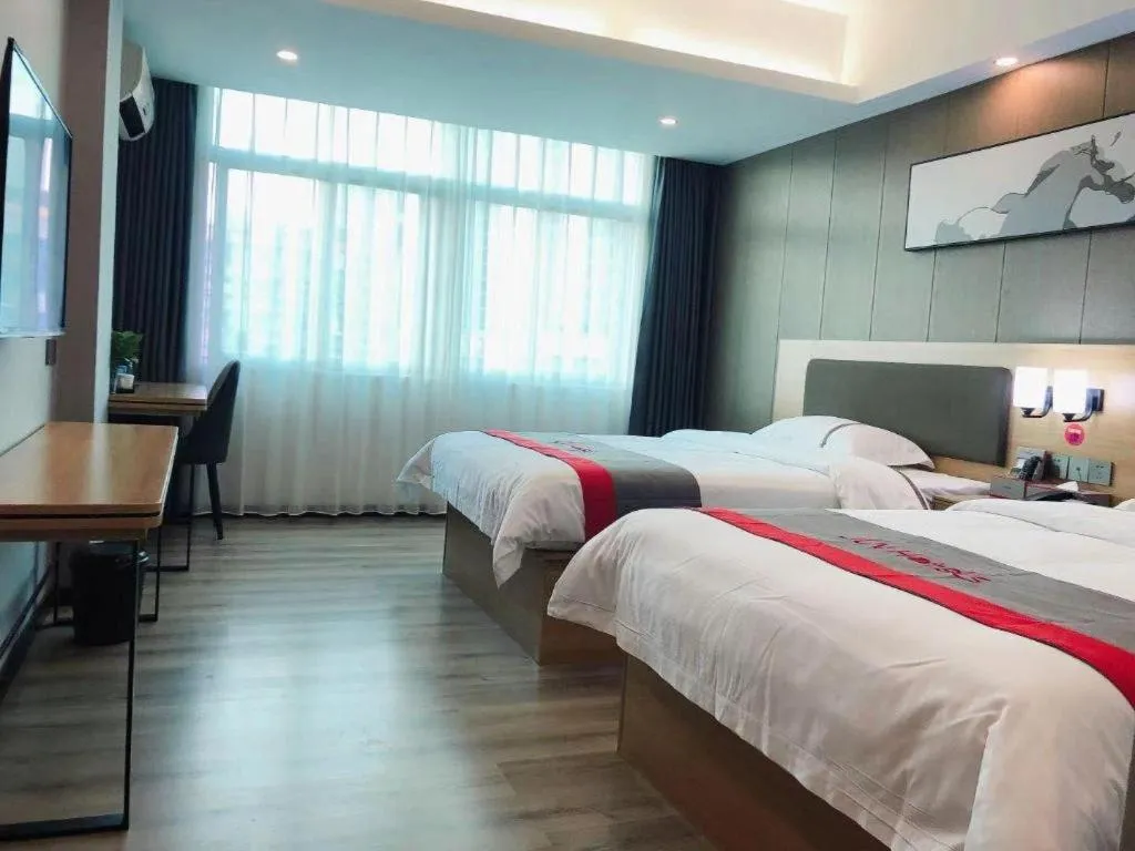 Bed in Jun Hotel Guangdong Zhanjiang Xiashan South Railway Station