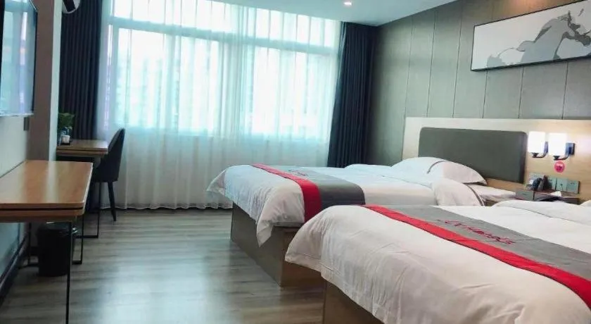 Bed in Jun Hotel Guangdong Zhanjiang Xiashan South Railway Station