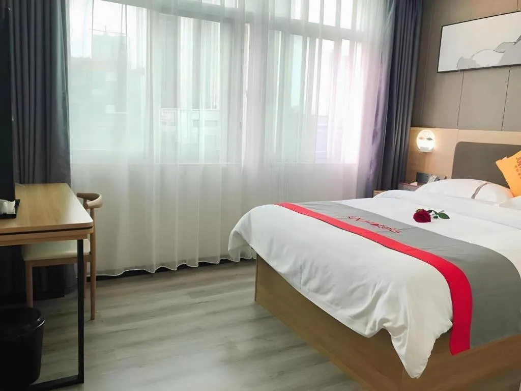 Bed in Jun Hotel Guangdong Zhanjiang Xiashan South Railway Station