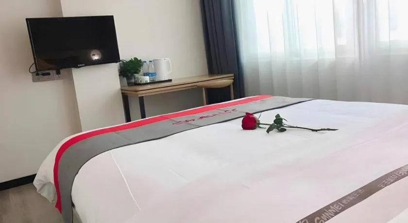 Bed in Jun Hotel Guangdong Zhanjiang Xiashan South Railway Station