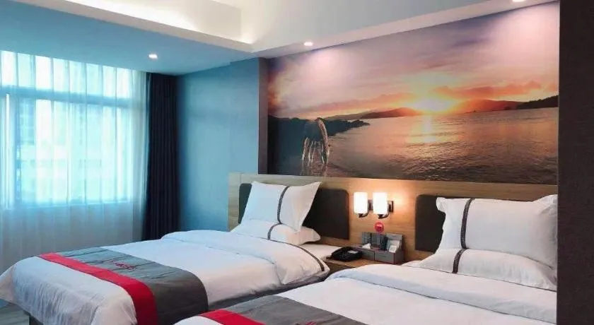 Bed in Jun Hotel Guangdong Zhanjiang Xiashan South Railway Station