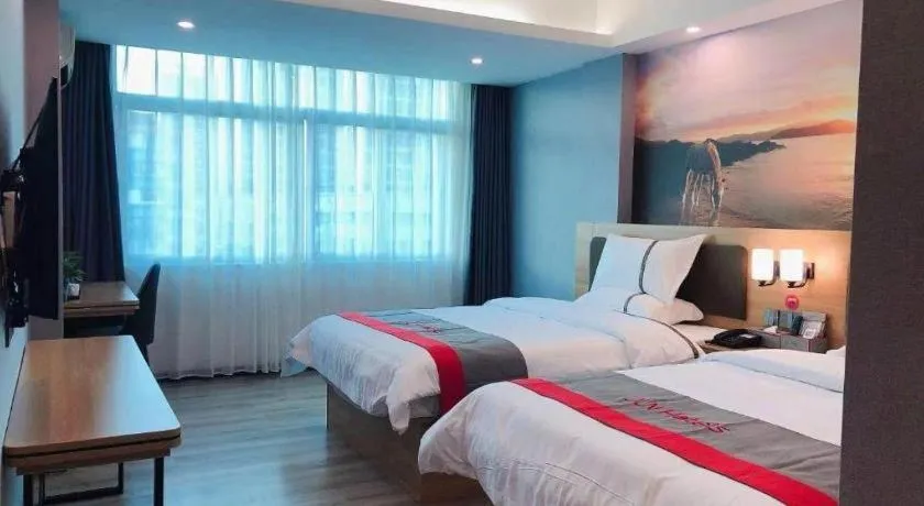 Bed in Jun Hotel Guangdong Zhanjiang Xiashan South Railway Station