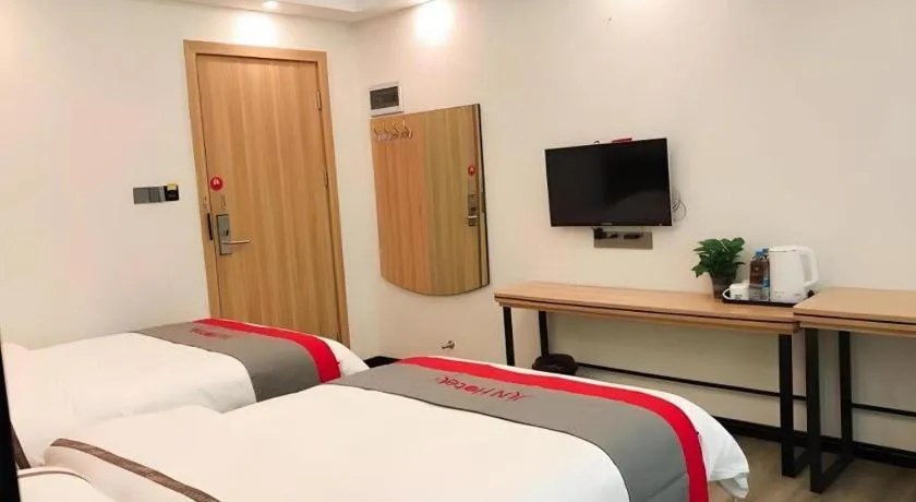 Bed in Jun Hotel Guangdong Zhanjiang Xiashan South Railway Station