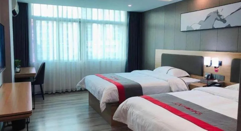 Bed in Jun Hotel Guangdong Zhanjiang Xiashan South Railway Station