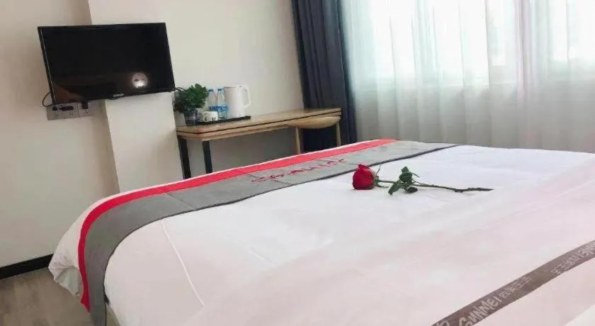 Bed in Jun Hotel Guangdong Zhanjiang Xiashan South Railway Station