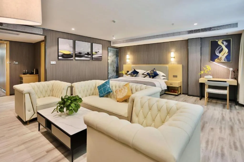 Bed in MIDI Hotel Guangdong Chaozhou Xiangqiao District Hanshan Teachers College