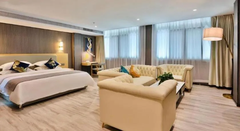Bed in MIDI Hotel Guangdong Chaozhou Xiangqiao District Hanshan Teachers College