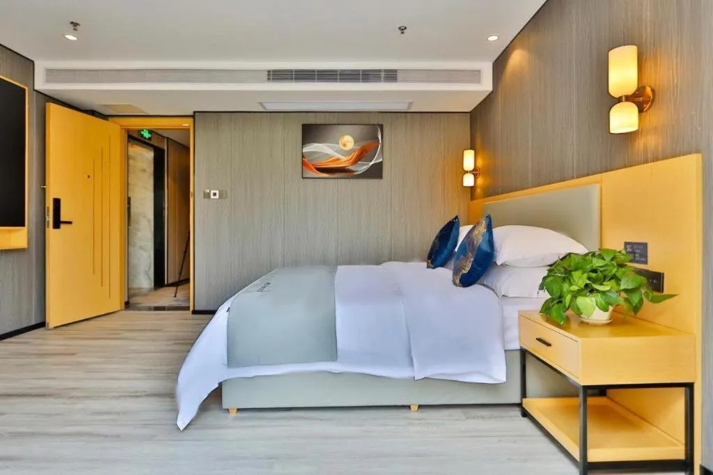 Bed in MIDI Hotel Guangdong Chaozhou Xiangqiao District Hanshan Teachers College