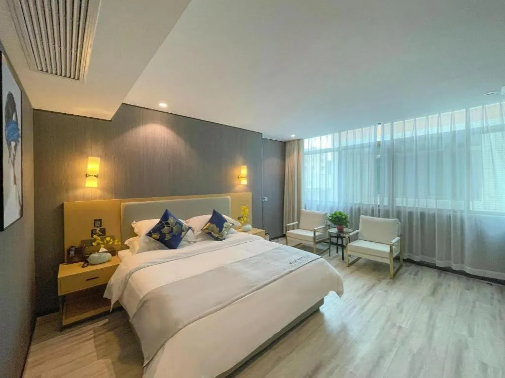 Bed in MIDI Hotel Guangdong Chaozhou Xiangqiao District Hanshan Teachers College