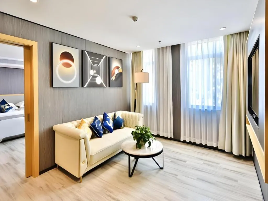 Bed in MIDI Hotel Guangdong Chaozhou Xiangqiao District Hanshan Teachers College