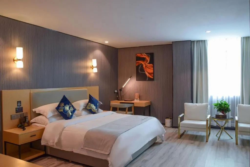 Bed in MIDI Hotel Guangdong Chaozhou Xiangqiao District Hanshan Teachers College