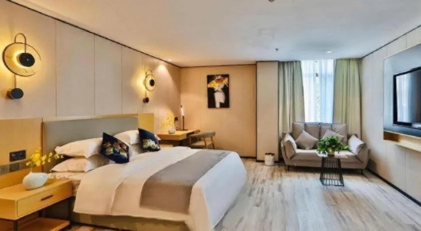 Bed in MIDI Hotel Guangdong Chaozhou Xiangqiao District Hanshan Teachers College