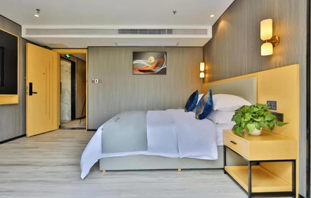 Bed in MIDI Hotel Guangdong Chaozhou Xiangqiao District Hanshan Teachers College