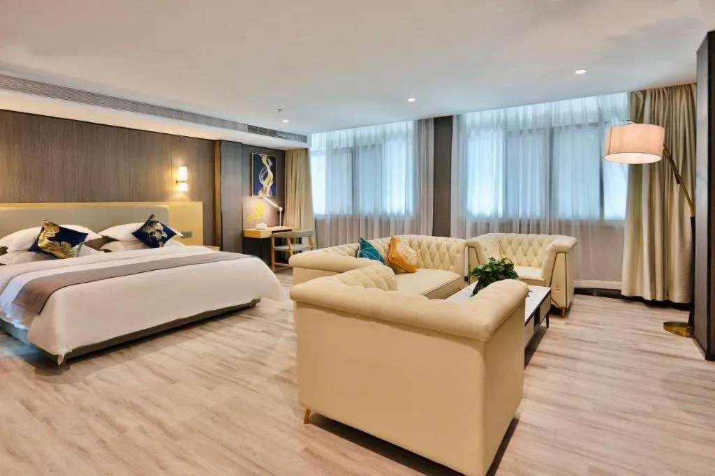 Bed in MIDI Hotel Guangdong Chaozhou Xiangqiao District Hanshan Teachers College