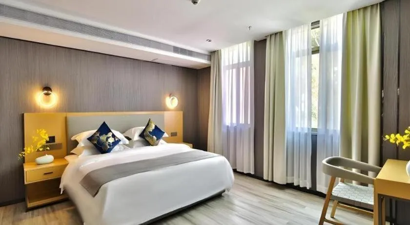Bed in MIDI Hotel Guangdong Chaozhou Xiangqiao District Hanshan Teachers College