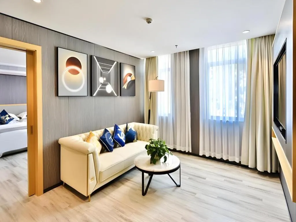 Bed in MIDI Hotel Guangdong Chaozhou Xiangqiao District Hanshan Teachers College