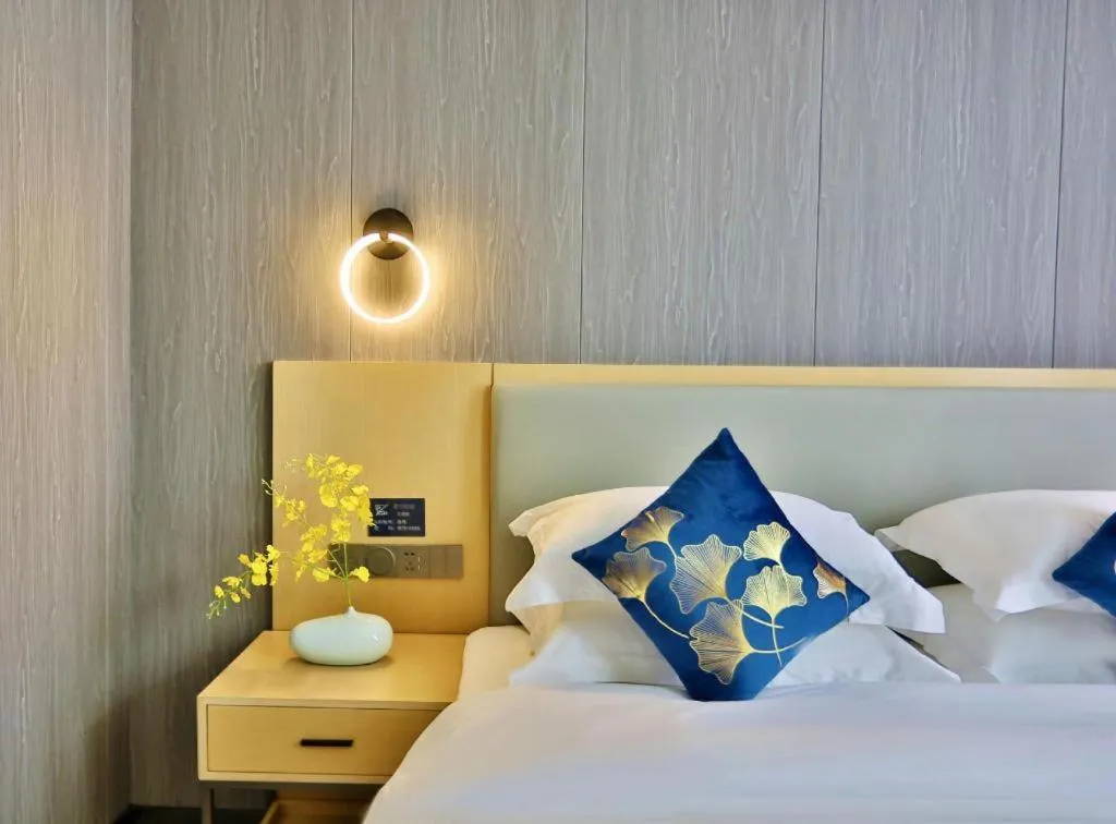 Bed in MIDI Hotel Guangdong Chaozhou Xiangqiao District Hanshan Teachers College