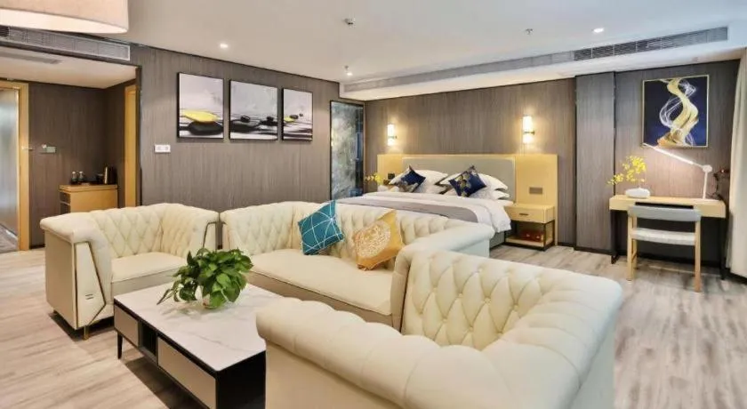 Bed in MIDI Hotel Guangdong Chaozhou Xiangqiao District Hanshan Teachers College