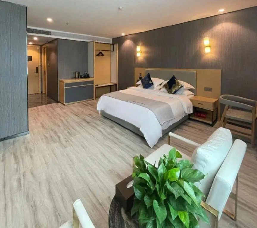 Bed in MIDI Hotel Guangdong Chaozhou Xiangqiao District Hanshan Teachers College