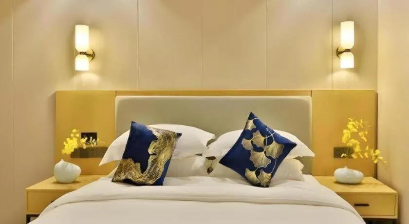 Bed in MIDI Hotel Guangdong Chaozhou Xiangqiao District Hanshan Teachers College