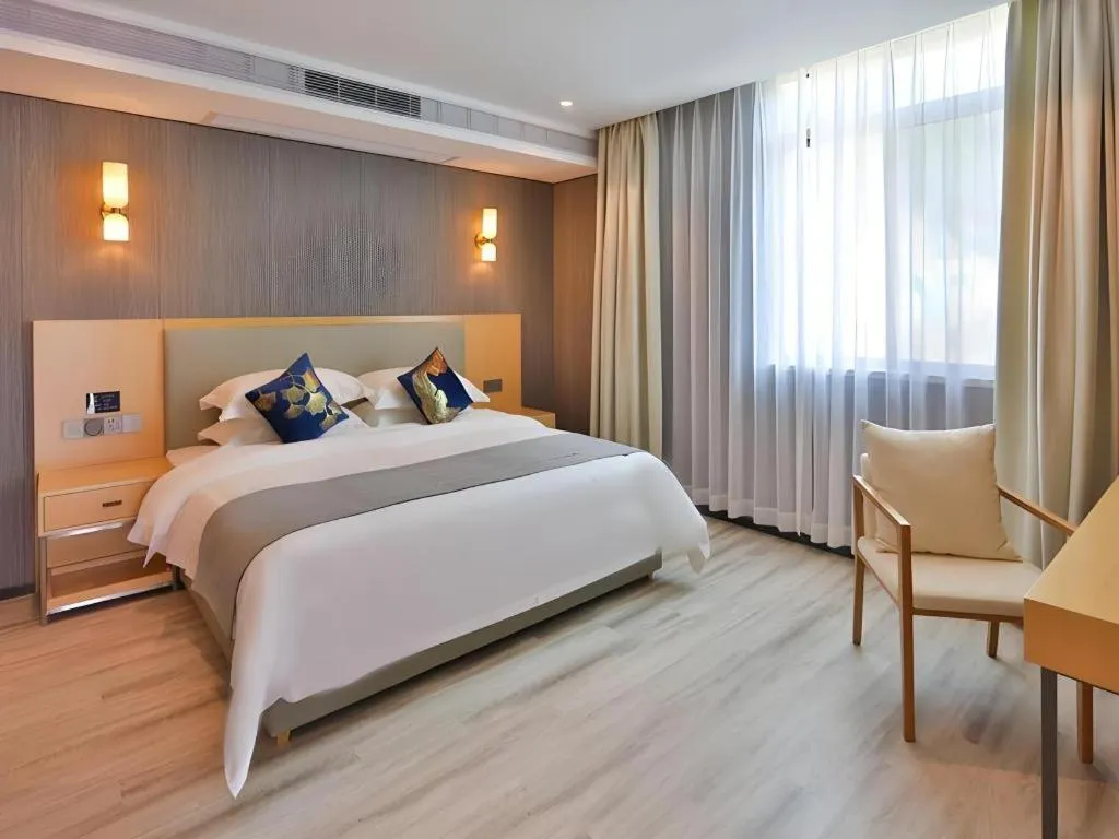 Bed in MIDI Hotel Guangdong Chaozhou Xiangqiao District Hanshan Teachers College