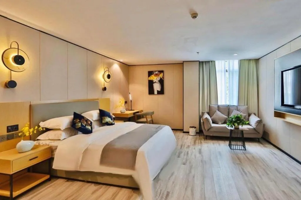 Bed in MIDI Hotel Guangdong Chaozhou Xiangqiao District Hanshan Teachers College