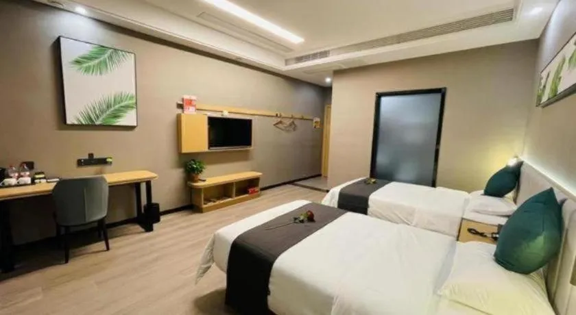 Bed in Thank Inn Jiangsu Suqian Sucheng District Car Town