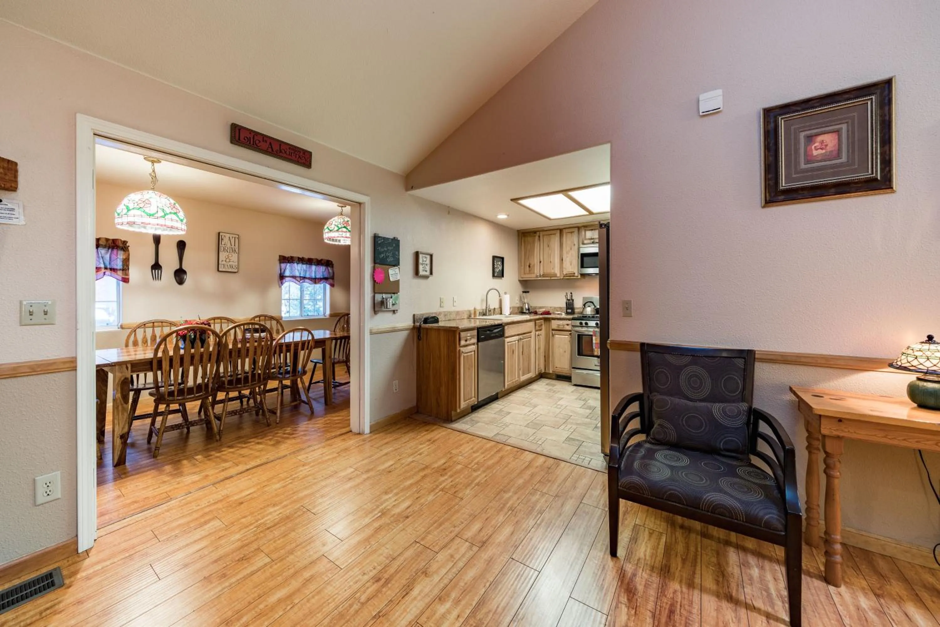Dining area in Inside Yosemite Winter Wonderland