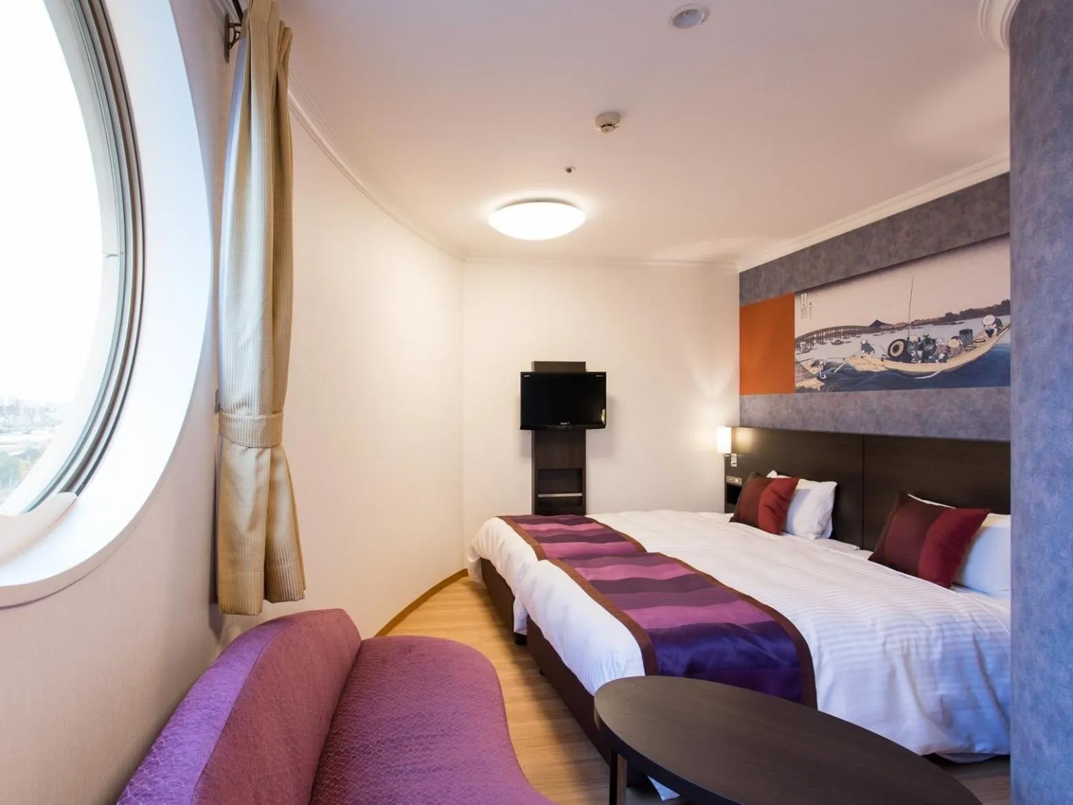 Photo of the whole room, Bed in Ryogoku View Hotel